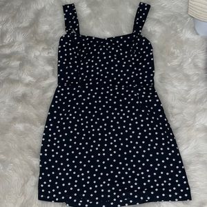 Abercrombie & Fitch Mini Polka Dot Linen Dress